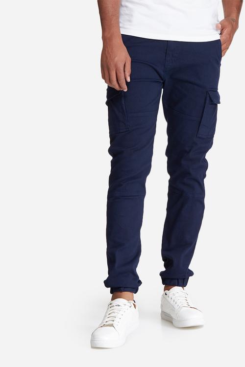 Slim cuffed utility pants