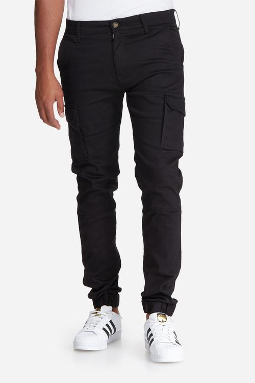 Slim cuffed utility pants