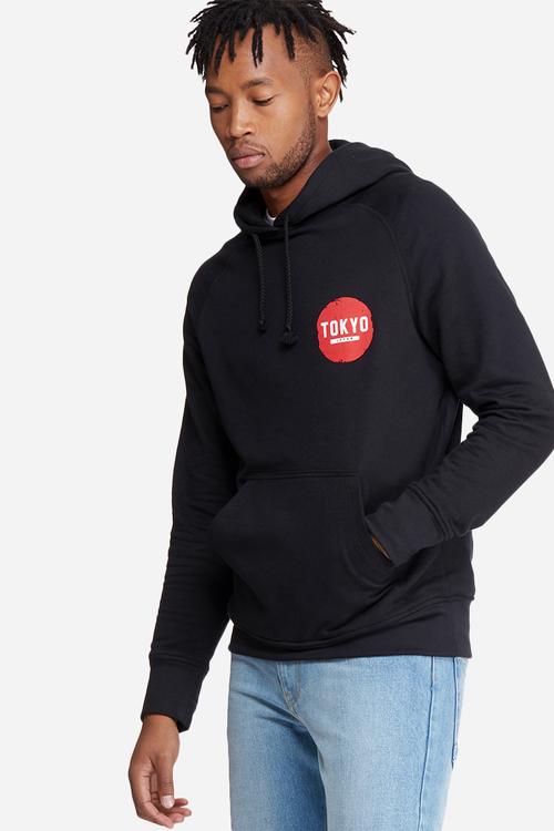 Graphic pullover hoodie sweat
