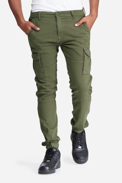 Slim cuffed utility pants