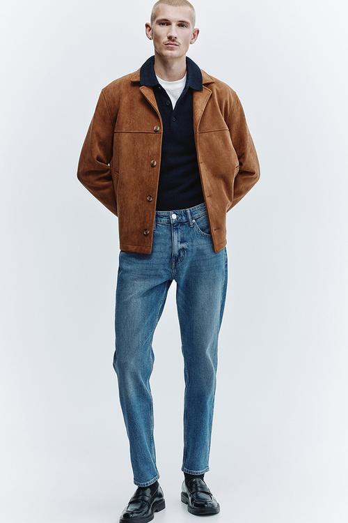 Tapered jeans - denim blue