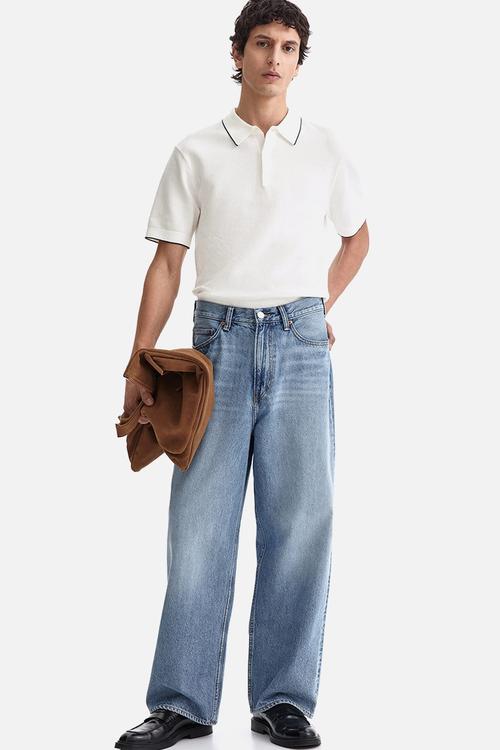 Slim fit polo shirt - white