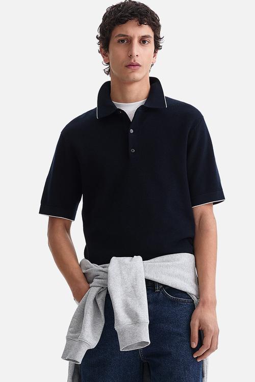 Slim fit polo shirt - dark blue