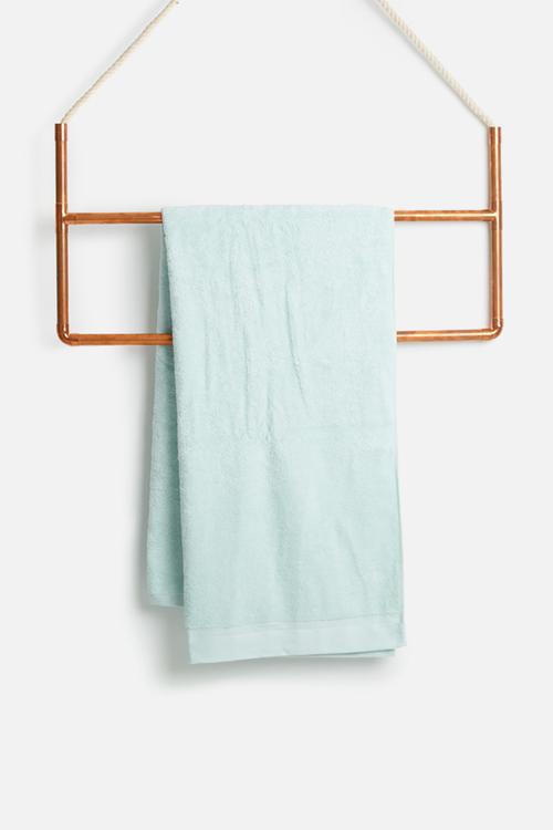 Blue bath sheet