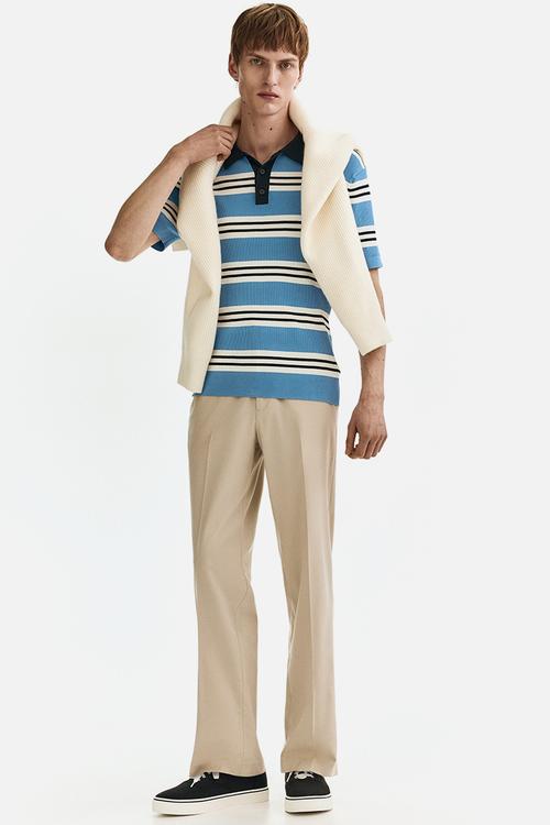 Regular fit tailored trousers - beige