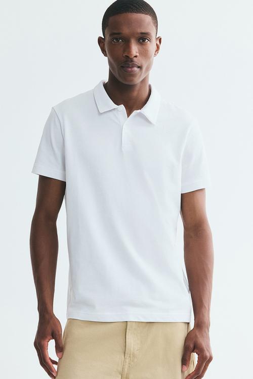 Coolmax® slim fit polo shirt - white