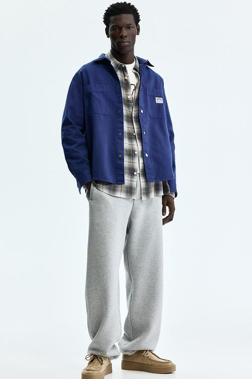 Relaxed fit sweatpants - grey marl