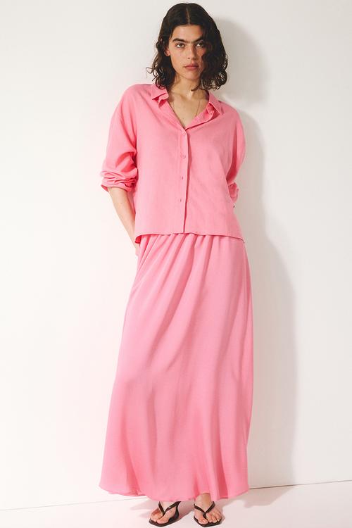 Loose-fit skirt - bright pink