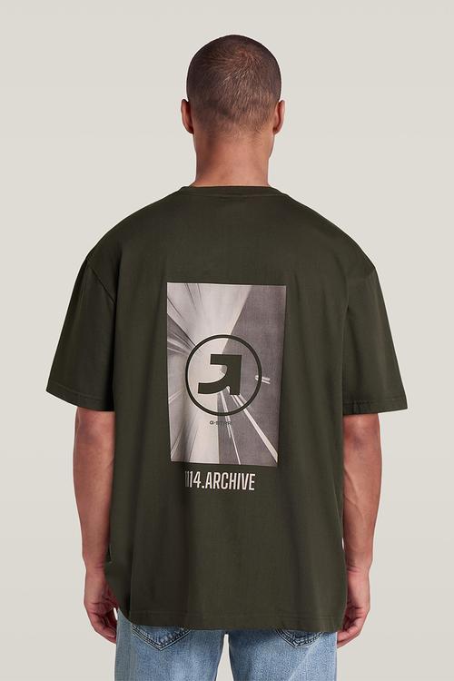Back print relaxed r t - Asfalt Base