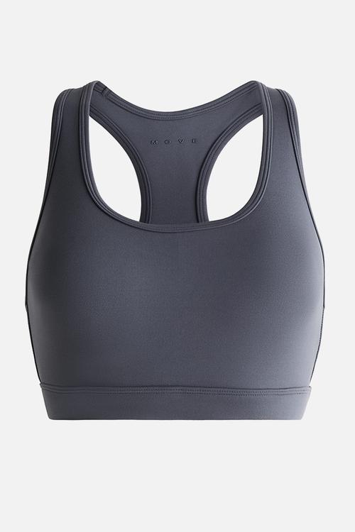Medium support sports bra with softmove - dark clay grey