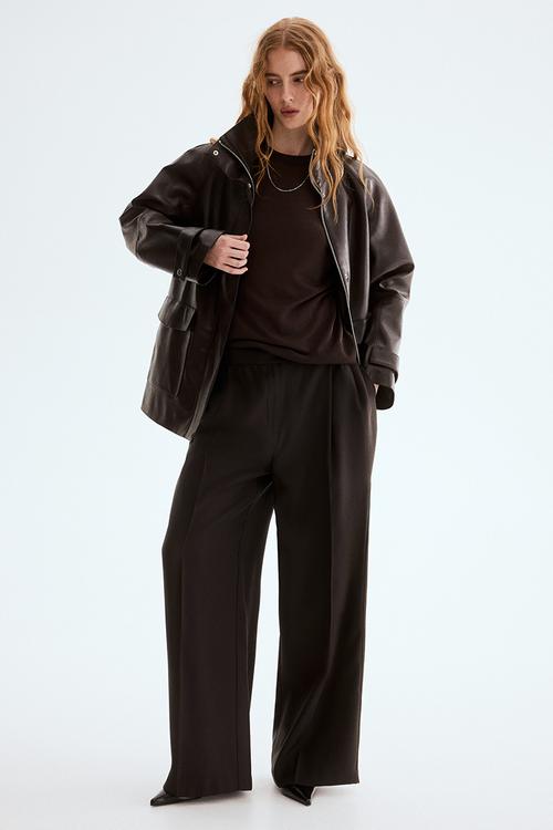 Tailored trousers - dark brown