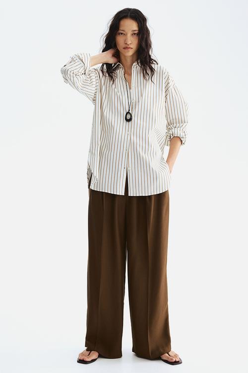 Tailored trousers - dark olive green