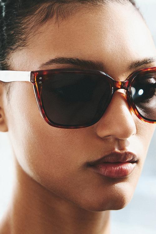 Square sunglasses - brown/tortoiseshell pattern