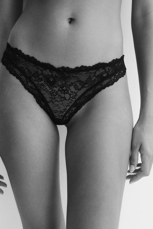 2-pack lace brazilian briefs - black