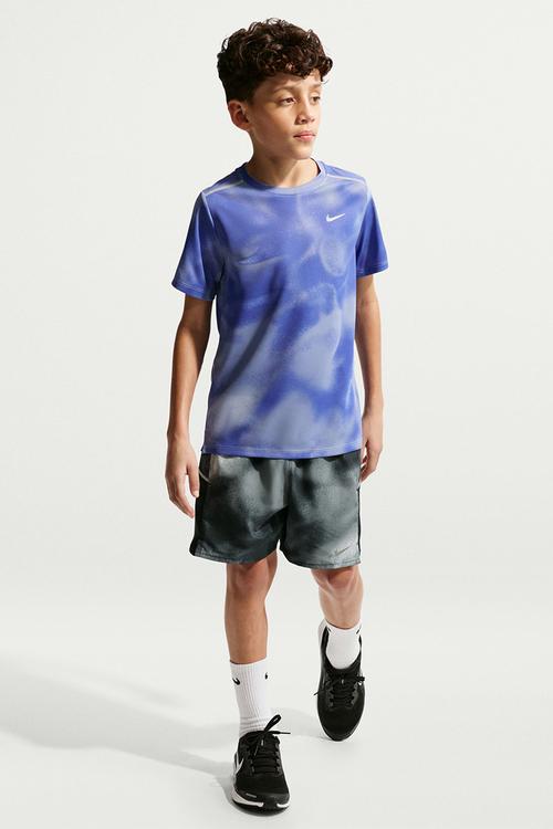 Kids Nike Miler Novelty Shorts - Black