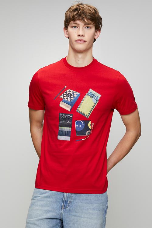Match Box Tee-Red