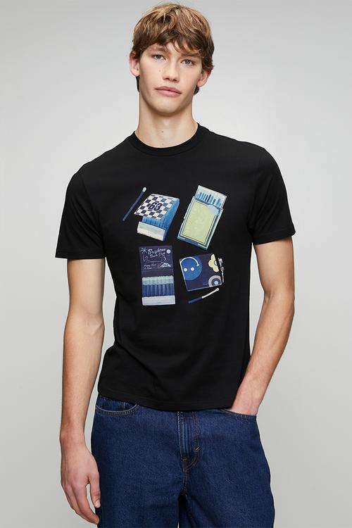 Match Box Tee-Black