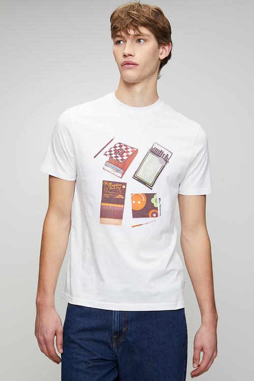 Match Box Tee - White