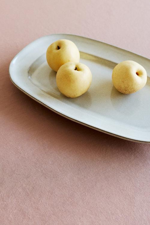 Cotton tablecloth - light dusty pink