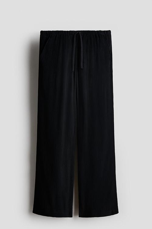 Pull-on trousers - black