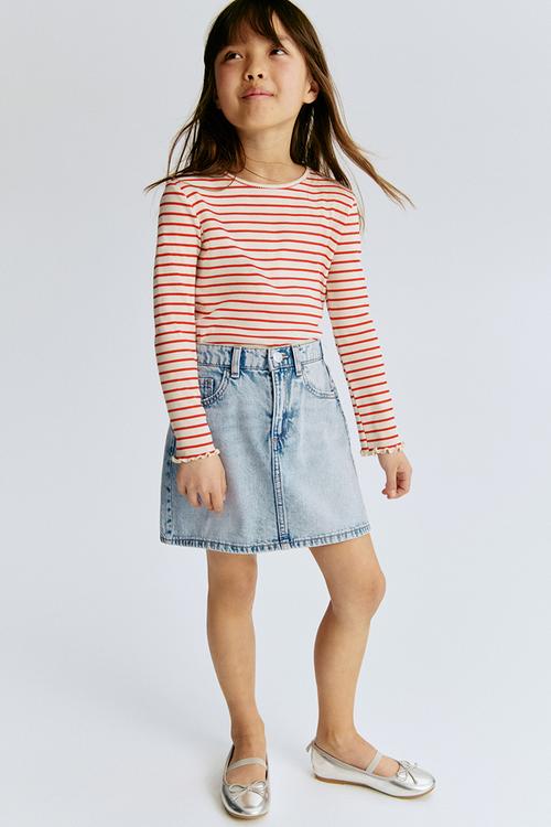 Denim skirt - light denim blue