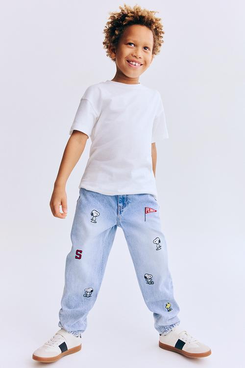 Regular fit printed  jeans - light denim blue/snoopy
