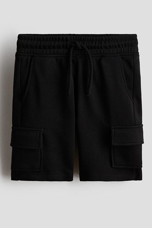 Cargo sweatshorts - black