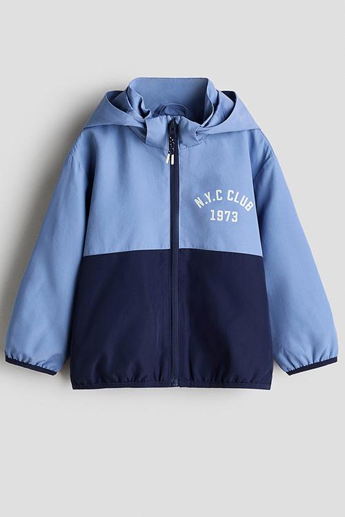 Water-repellent windbreaker - blue/navy blue