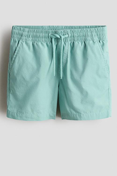 Cotton shorts - turquoise