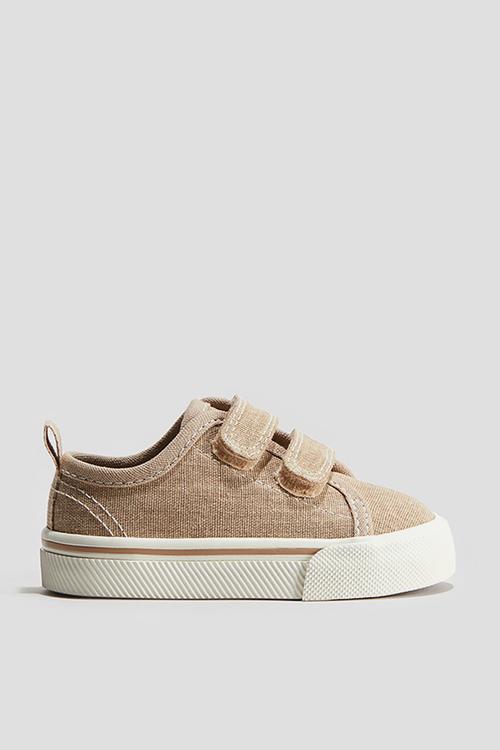 Cotton trainers - beige