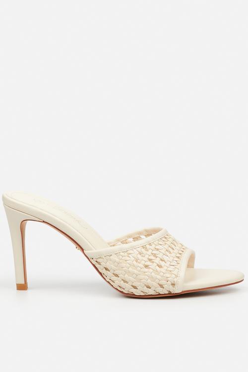 Nelly 8 macrame heel - ivory