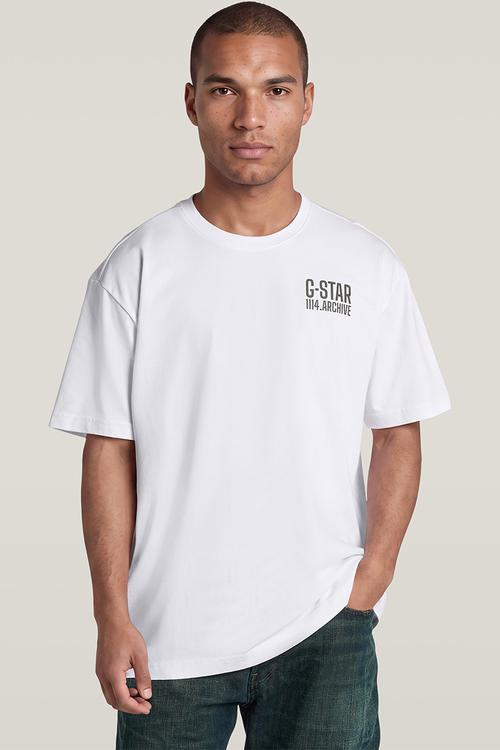 005 Back print relaxed r t - White Base