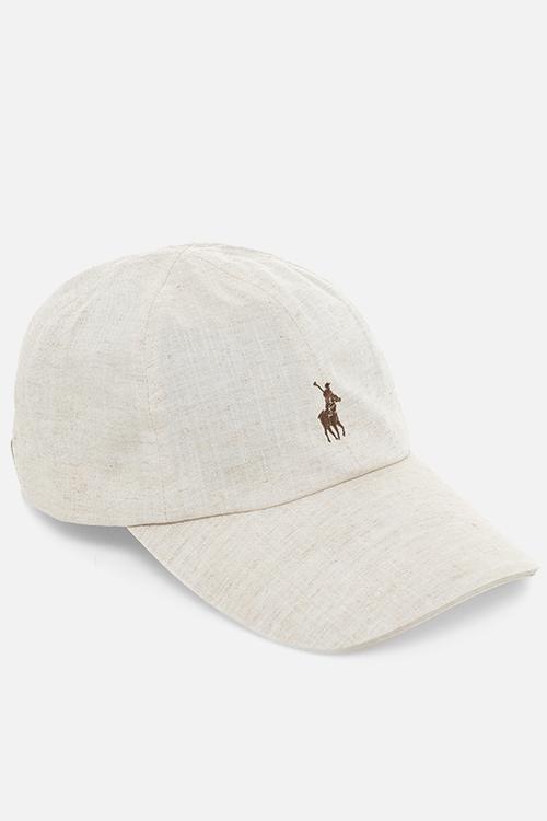 6 Panel Linen Peak  - White