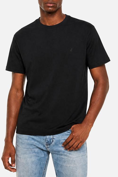 Mens Crew Neck Gotts Short Sleeve Tee - Black