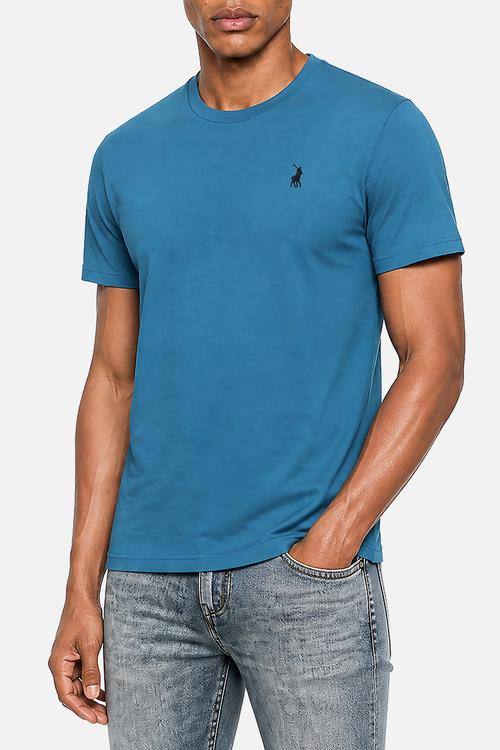 Mens Crew Neck Gotts Short Sleeve Tee - Blue
