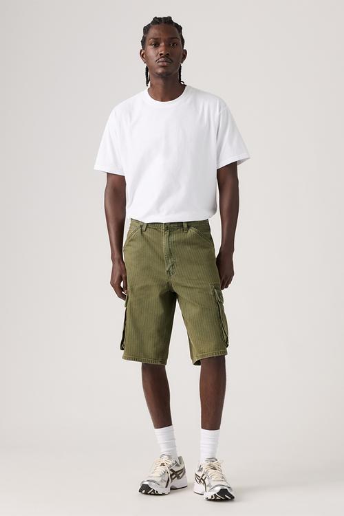 478 BAGGY CARGO SHORTS - 001GU-0015 FOREST BADGE OD SHORTS