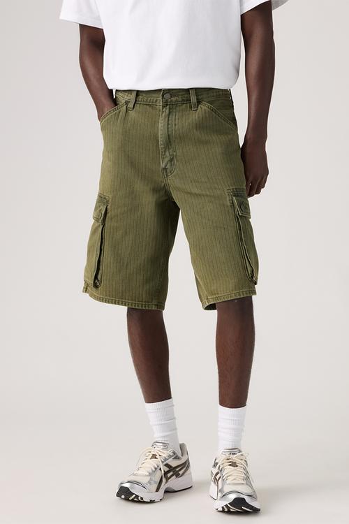 478 BAGGY CARGO SHORTS - 001GU-0015 FOREST BADGE OD SHORTS