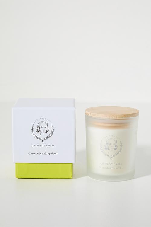 Citronella Grapefruit New Candle - white