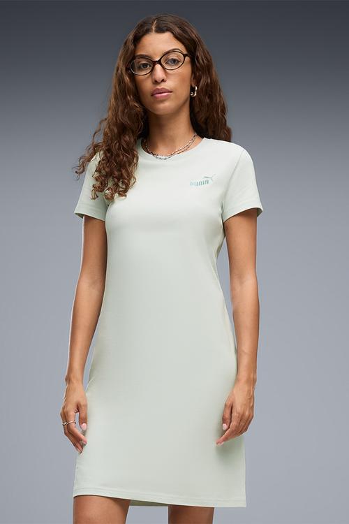 Ess Small No. 1 Logo Slim Dress - Créme De Mint