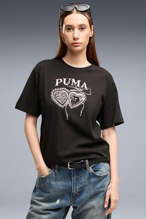 Graphics Relaxed Charm Tee - Puma Black