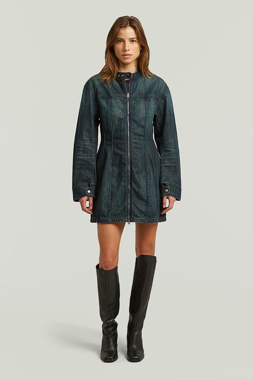 Hourglass dress l\s wmn - antique crossover