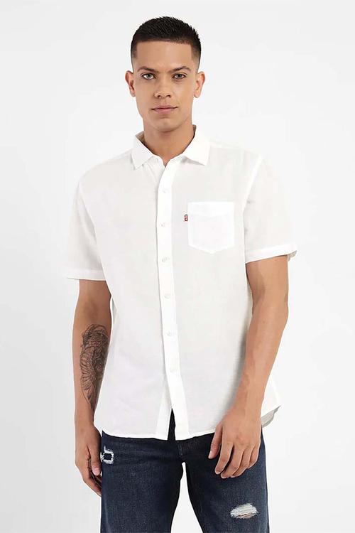 CLASSIC SINGLE POCKET S/S SHIRT - White / Off White