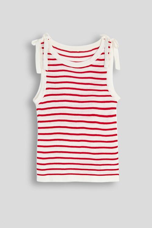 Striped tank top - red stripe
