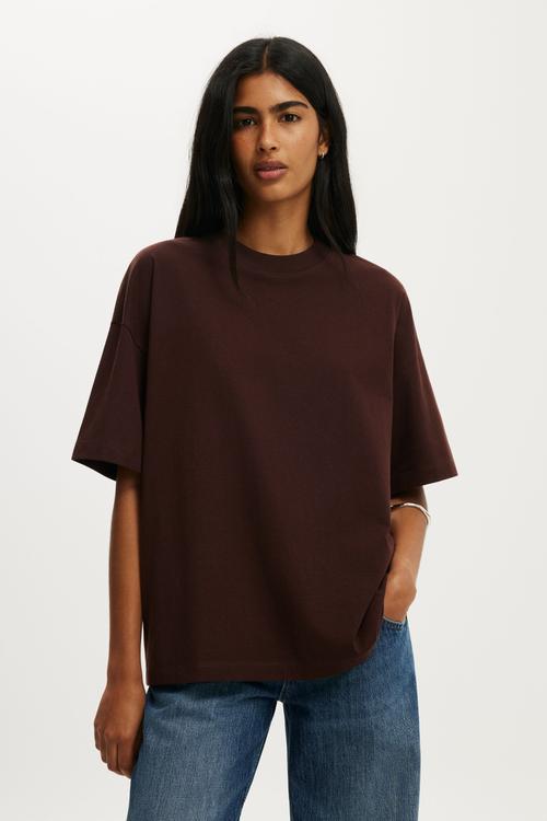 Boxy Short Sleeve Tee - Dark Oak