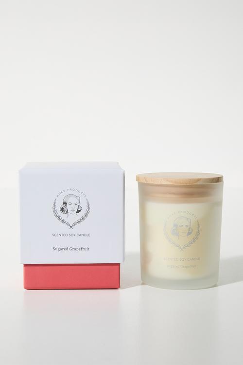 Sugared grapefruit soy candle (gift box small)