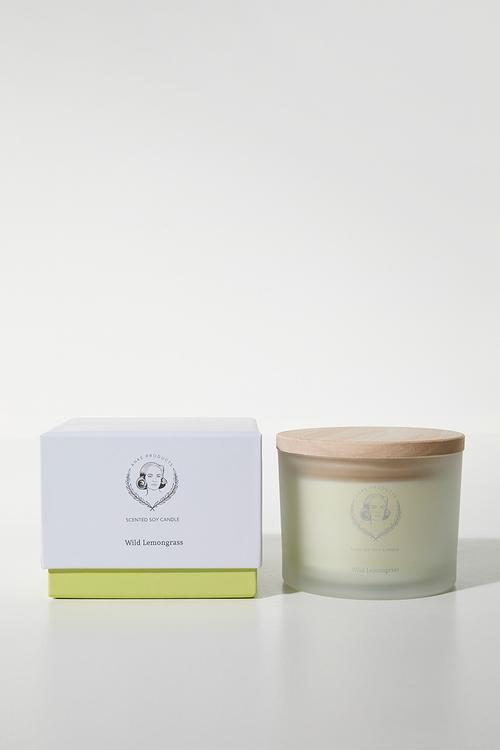 Wild lemongrass scented soy candle - 370g