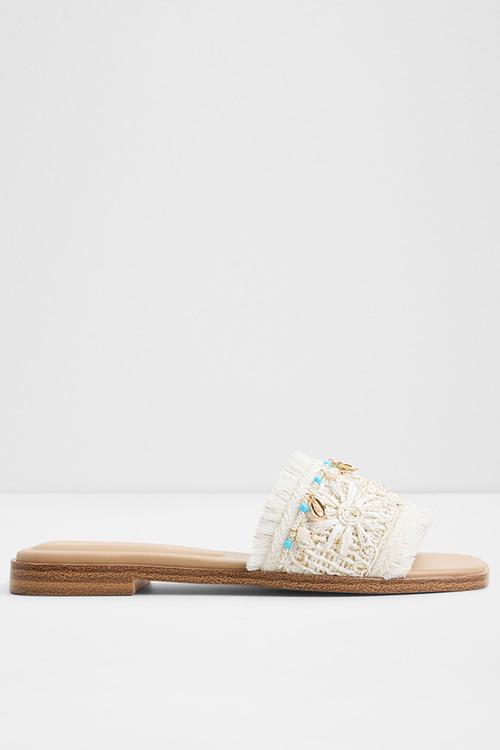 Aurana slide - white/bone