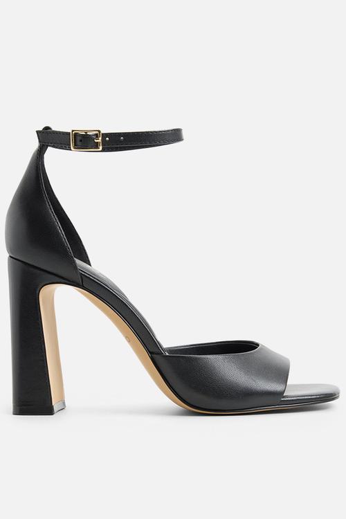 Florianna open toe ankle strap - other black