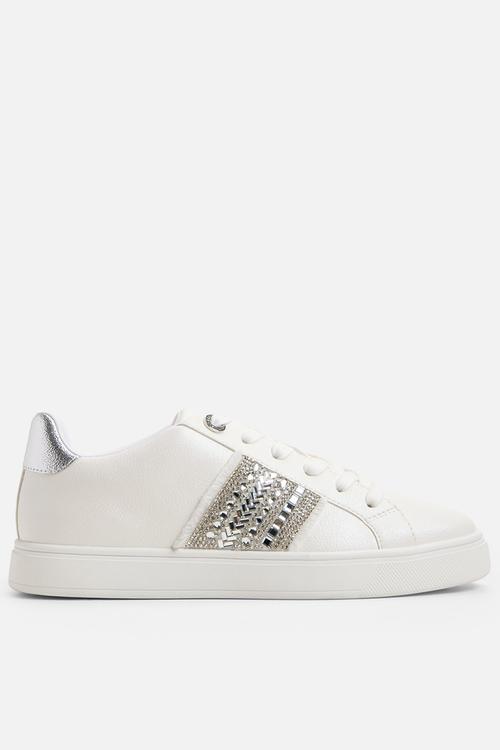 Palazzi sneaker - white/silver
