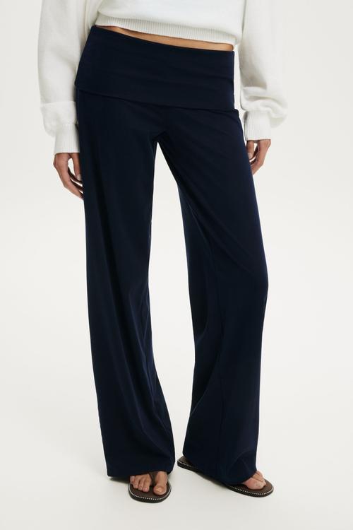 Honey Fold Over Pant - Total Eclipse